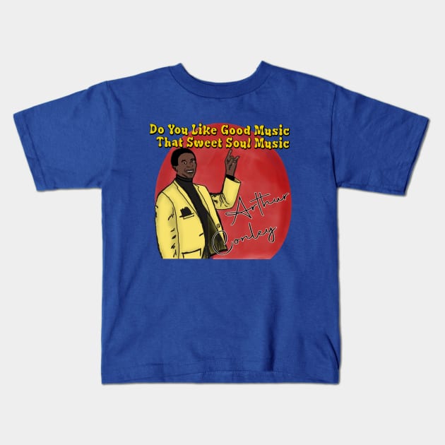 Arthur Conley: Sweet Soul Music Kids T-Shirt by TL Bugg